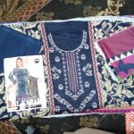 3-Piece Lawn Suit with Dupatta – Front Embroidery & Back Printed Design | Premium Fabric | 1032