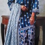 3-Piece Lawn Suit with Dupatta – Printed Trouser & Back Printed Design | Premium Fabric | 1071