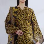 3-Piece Lawn Suit with Dupatta – Printed Trouser & Back Printed Design | Premium Fabric | 1073