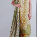 3-Piece Lawn Suit with Dupatta – Printed Trouser & Back Printed Design | Premium Fabric | 1080