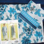 3-Piece Lawn Suit with Dupatta – Printed Trouser & Back Printed Design | Premium Fabric | 1082