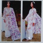 3-Piece Lawn Suit with Dupatta – Printed Trouser & Back Printed Design | Premium Fabric | 1087