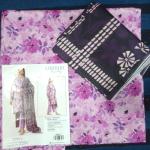 3-Piece Lawn Suit with Dupatta – Printed Trouser & Back Printed Design | Premium Fabric | 1088