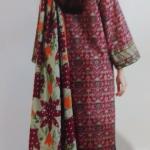 3-Piece Lawn Suit with Dupatta – Printed Trouser & Back Printed Design | Premium Fabric | 1089