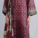 3-Piece Lawn Suit with Dupatta – Printed Trouser & Back Printed Design | Premium Fabric | 1089