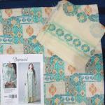 3-Piece Lawn Suit with Dupatta – Printed Trouser & Back Printed Design | Premium Fabric | 1090